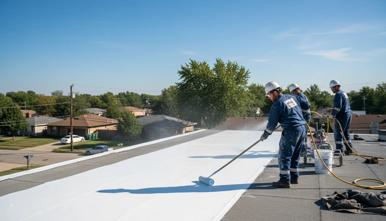 Commercial roof coating in Claudville, VA near me